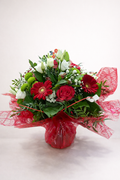 Bouquet rond rouge