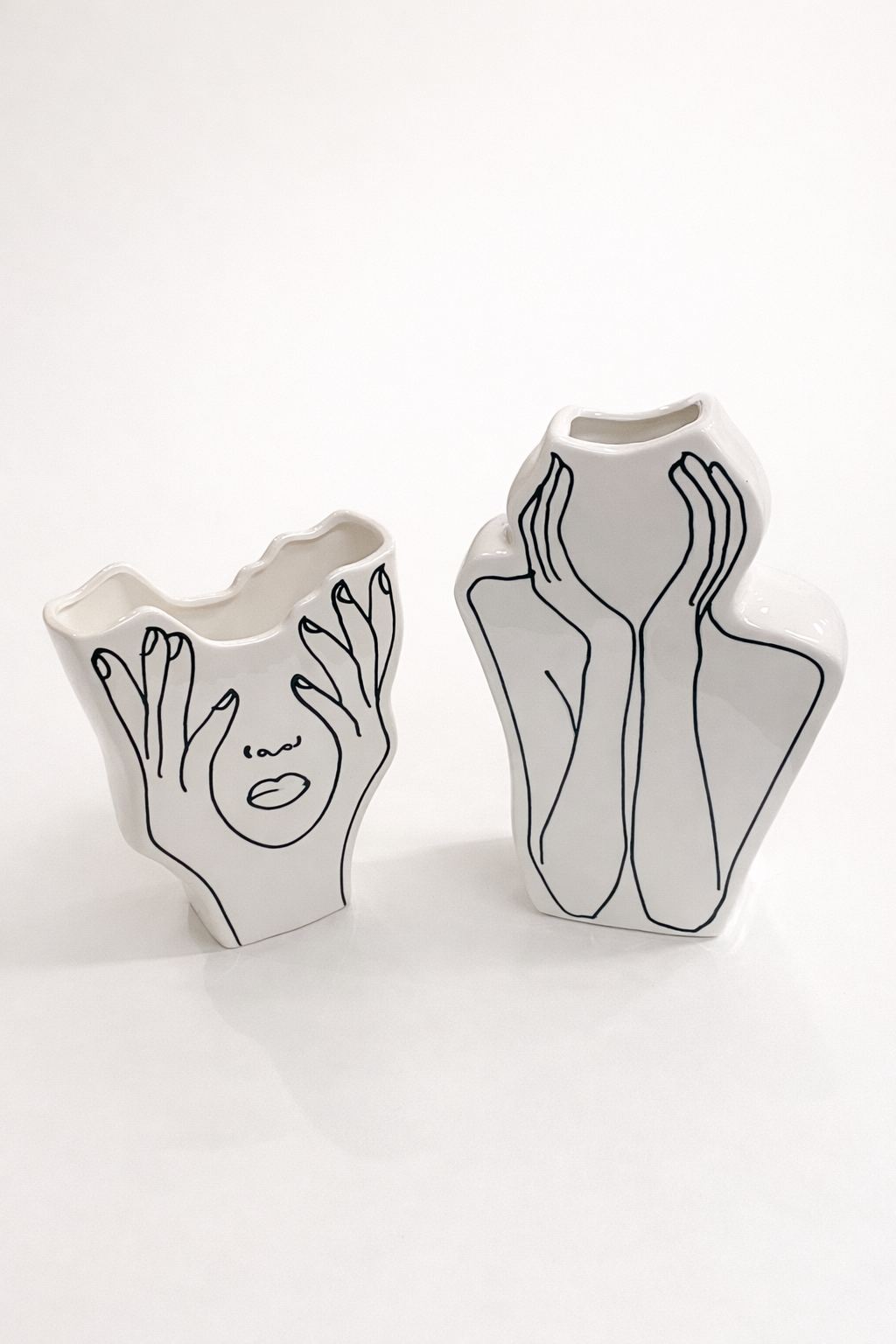 Vase décoratif visage