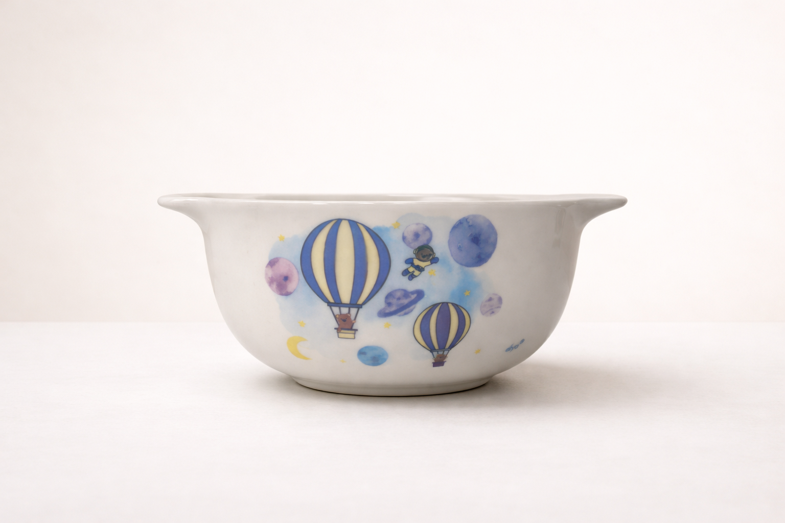 Bol enfant motif montgolfières