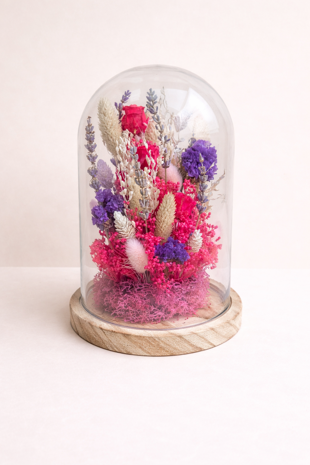 Cloche florale colorée