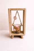 Suspension florale rose