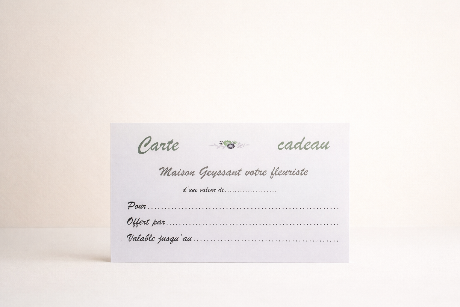 Carte cadeau