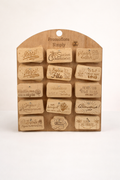 cartes messages en bois
