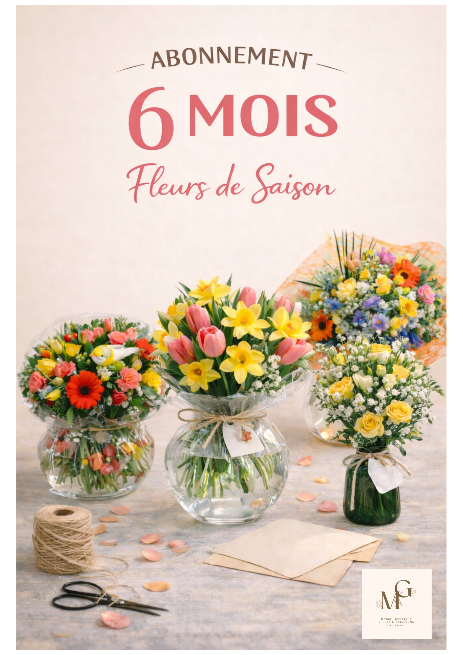 La Box 6 mois - Bouquet Saisonnier 🌸