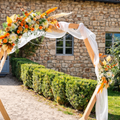 Décoration florale orange/beige