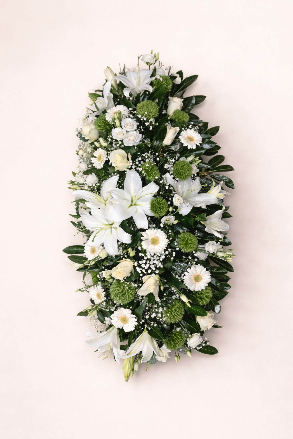 Composition dessus de cercueil Blanc