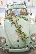 VW Beetle fleurie - sans plaque